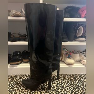 Jimmy Choo patent knee high boots 37